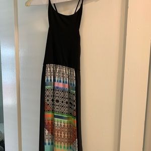 Long printed dress
